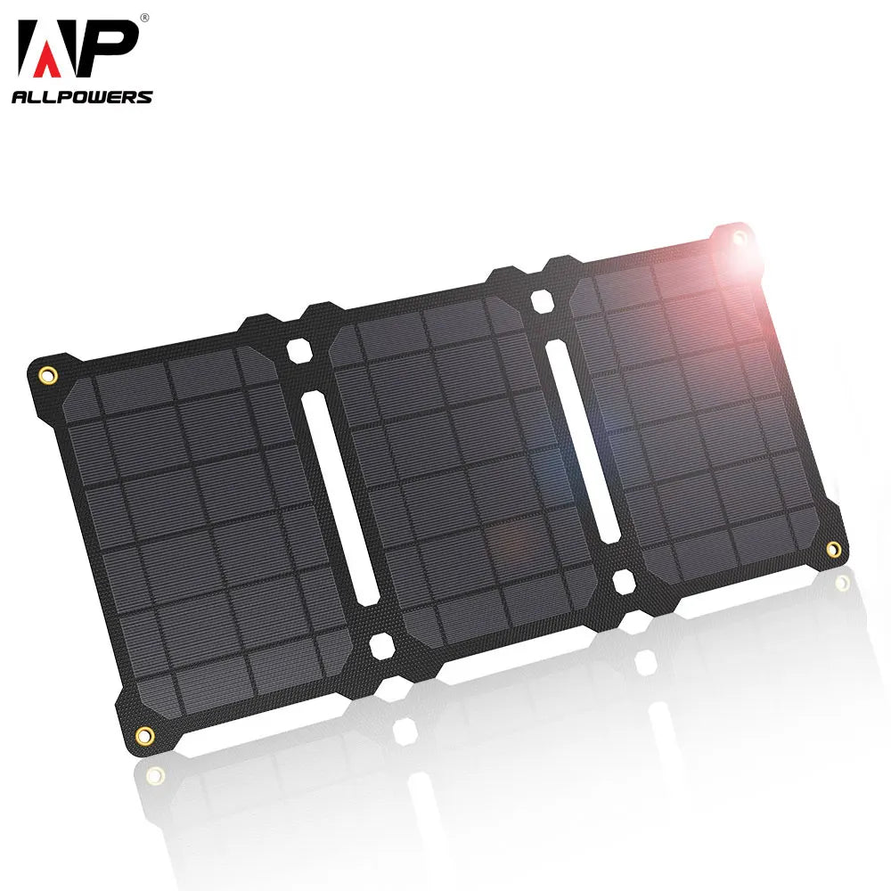 ETFE 5V 21W Solar Panel, Portable Solar Charger 2-Port USB(5V/2,4A MAX) for Charging USB Devices -Iphone Android Gopro